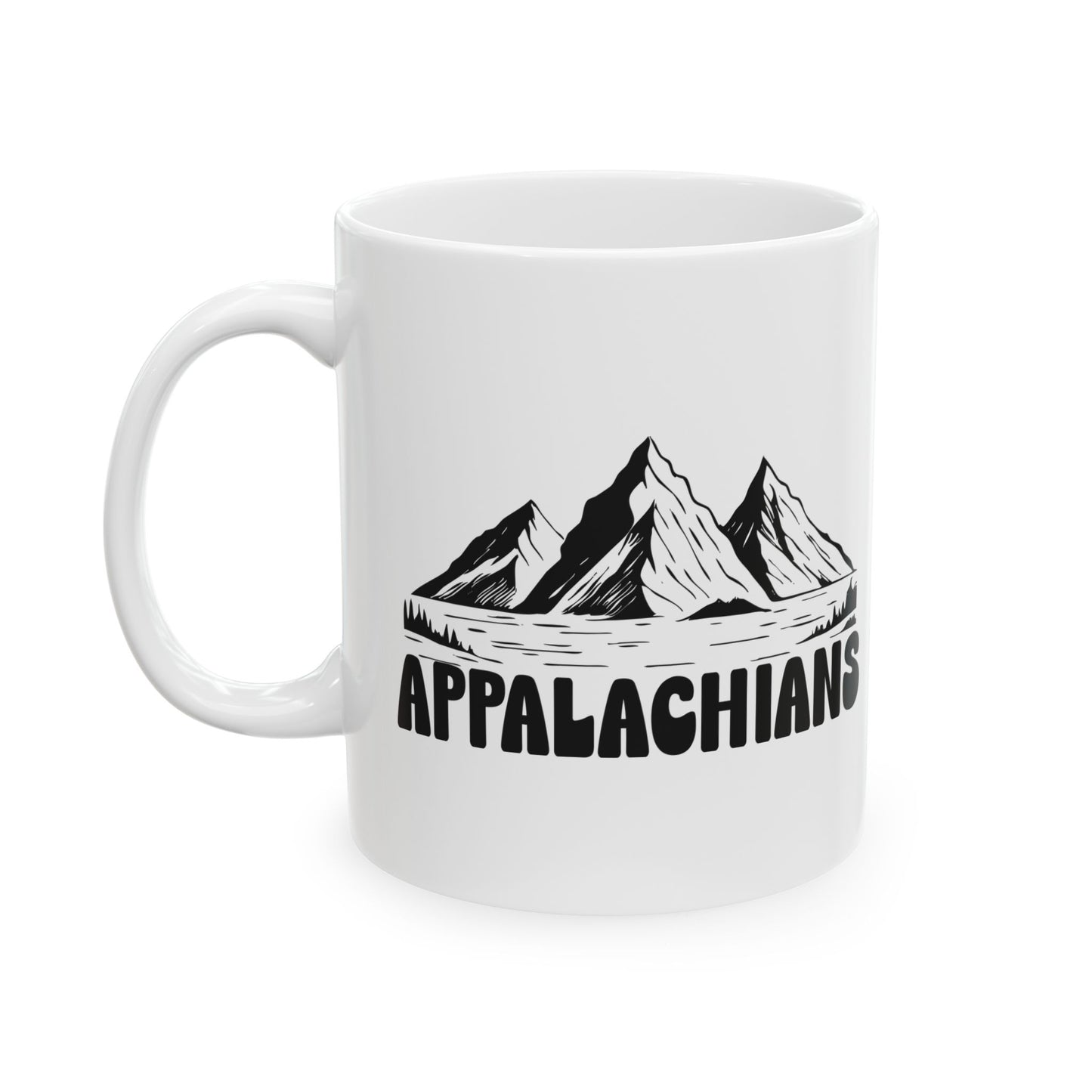 Appalachian Ceramic Mug – Rustic Country Coffee Cup (11oz, 15oz)