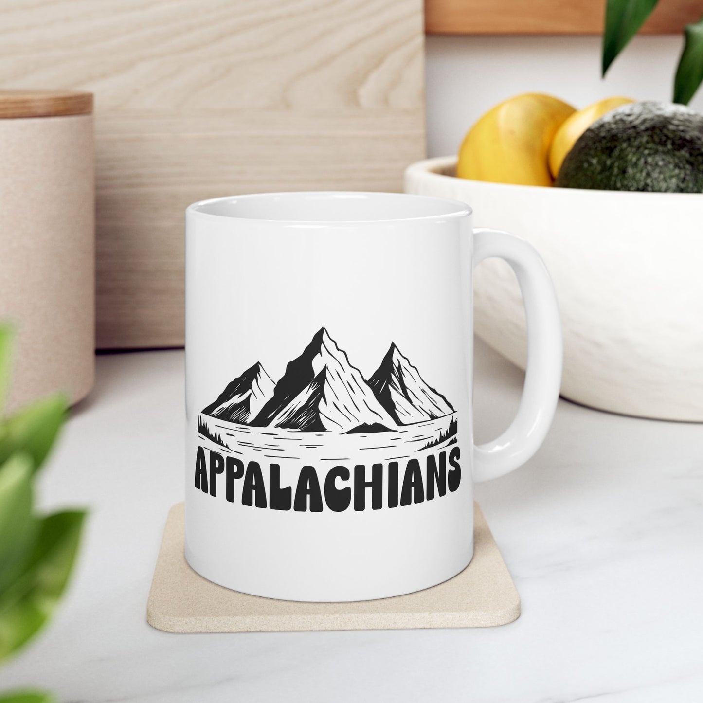 Appalachian Ceramic Mug – Rustic Country Coffee Cup (11oz, 15oz)