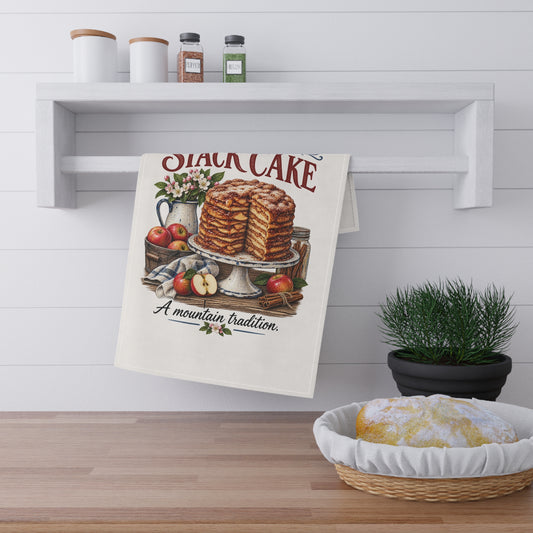 Appalachian Stack Cake Tea Towel — 'A Mountain Tradition' Kitchen Linen